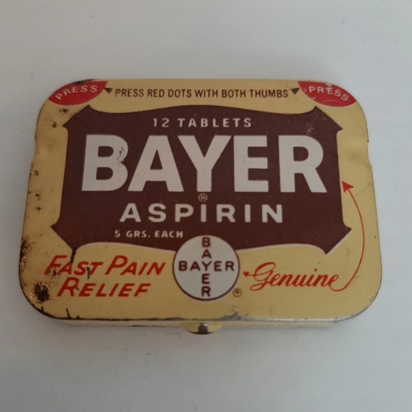 Vintage Advertising Bayer Aspirin Tablet Tin - Picture 13 of 13